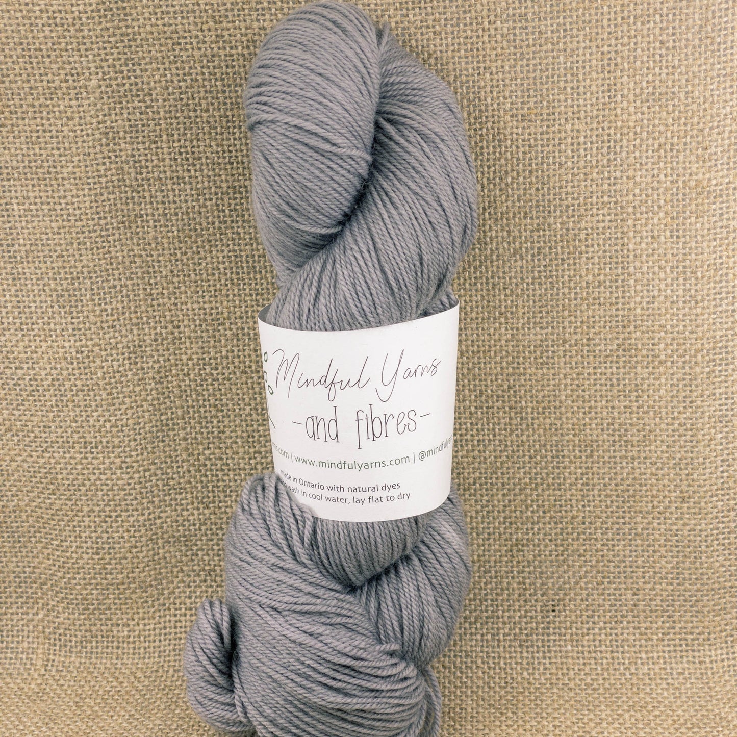 Organic Superwash Sock Yarn - Mindful Yarns - Cutch, madder, logwood + iron 50923