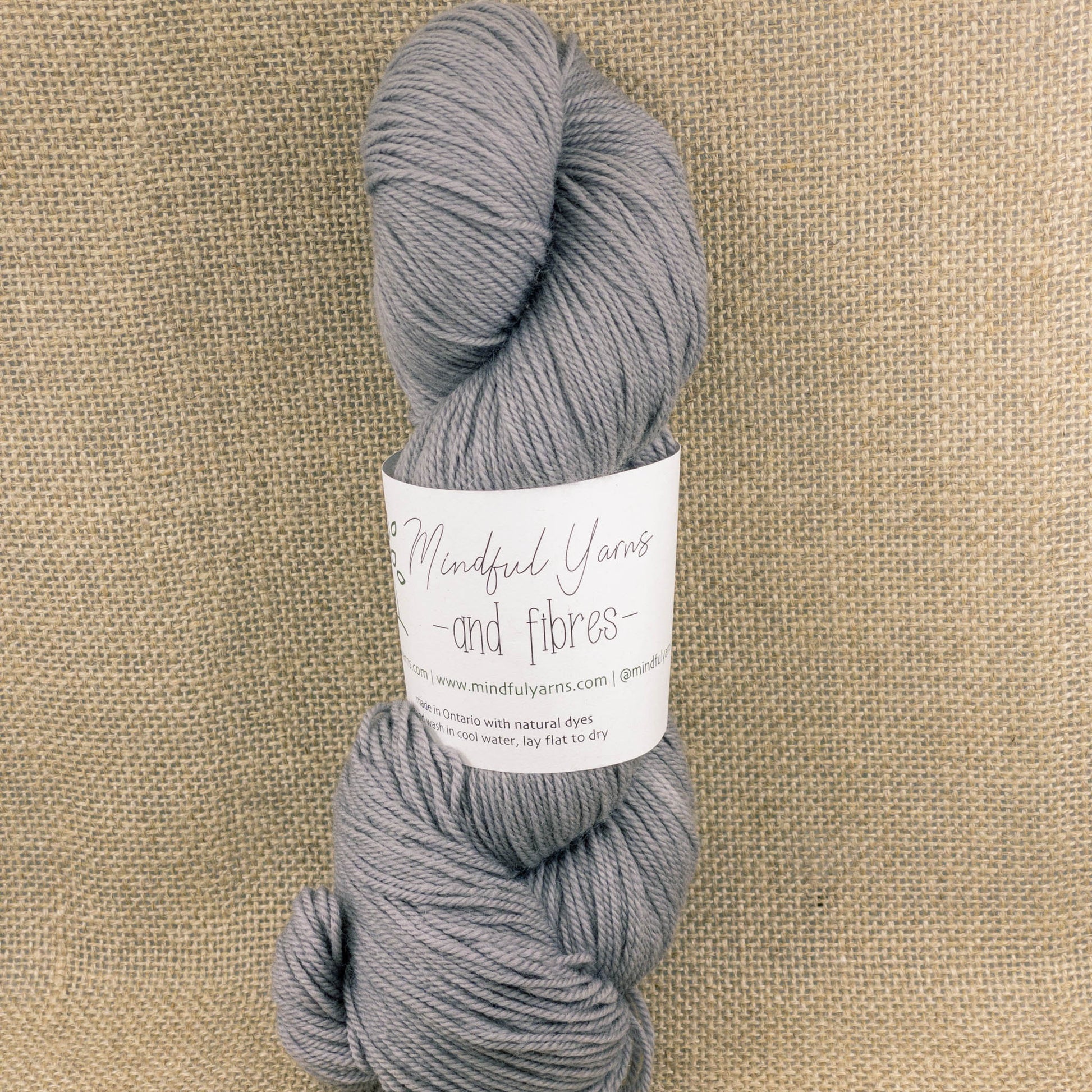 Organic Superwash Sock Yarn - Mindful Yarns - Cutch, madder, logwood + iron 50923