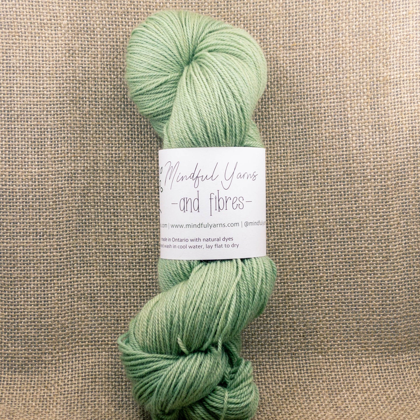 Organic Superwash Sock Yarn - Mindful Yarns - Himalayan Rhubarb + Saxon D - 50310