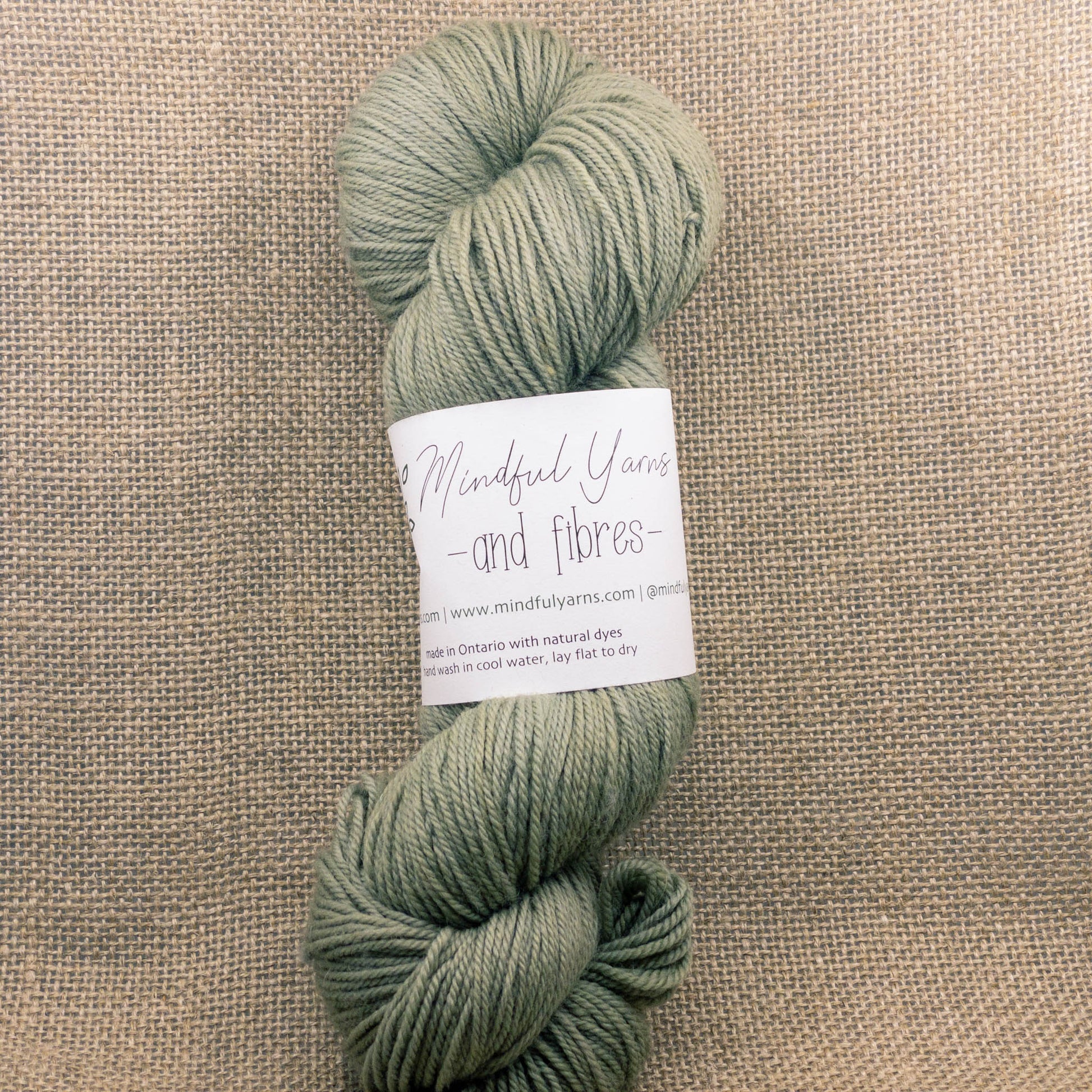 Organic Superwash Sock Yarn - Mindful Yarns - Himalayan Rhubarb Saxon + Iron 50311