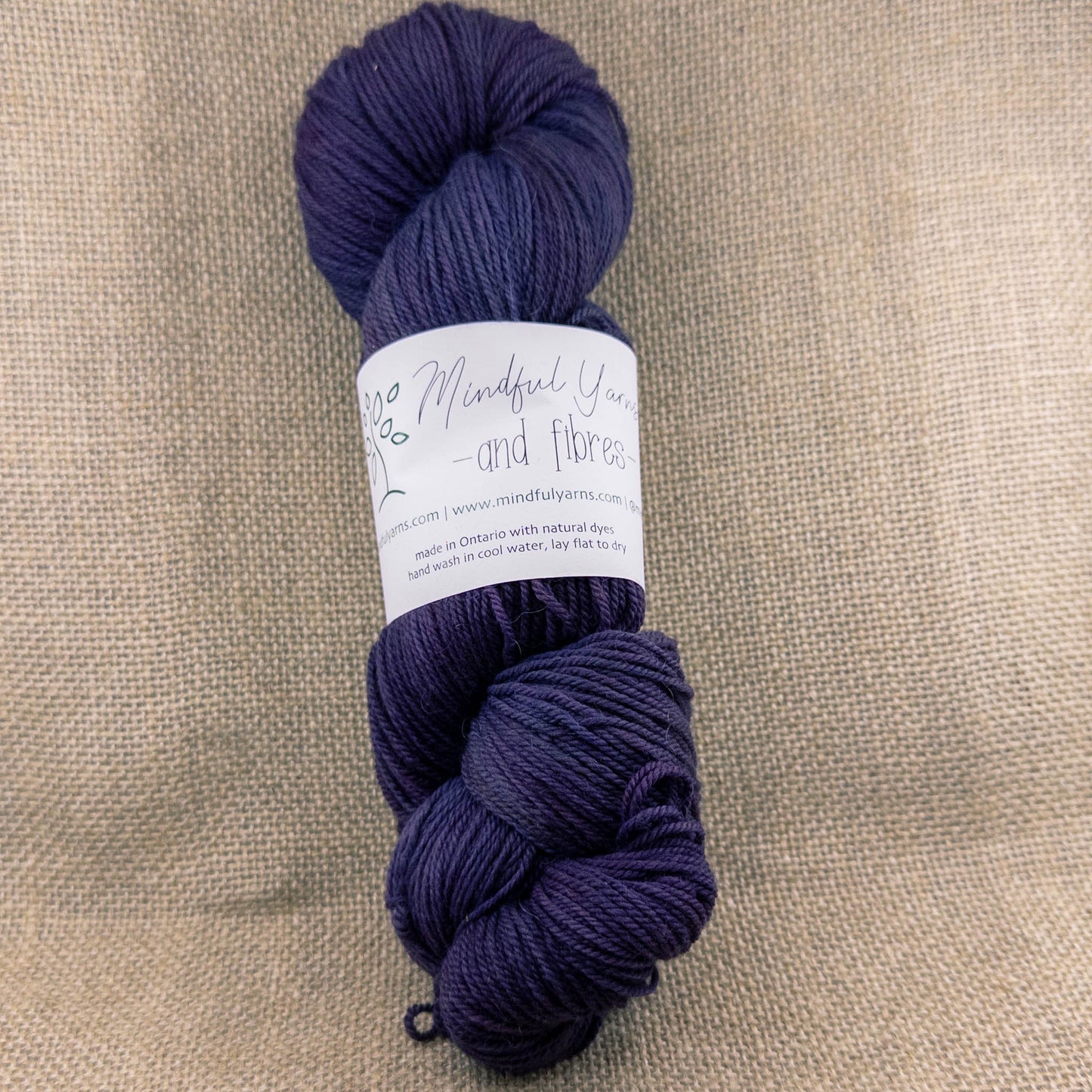 Organic Superwash Sock Yarn - Mindful Yarns - Lac, Osage, Saxon + Iron