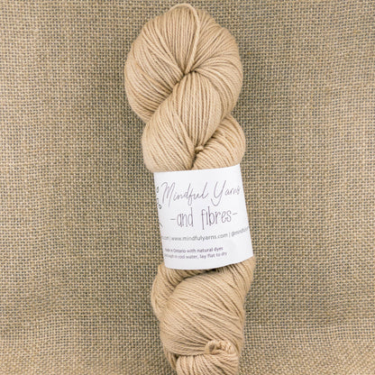 Organic Superwash Sock Yarn - Mindful Yarns - Walnut 50801