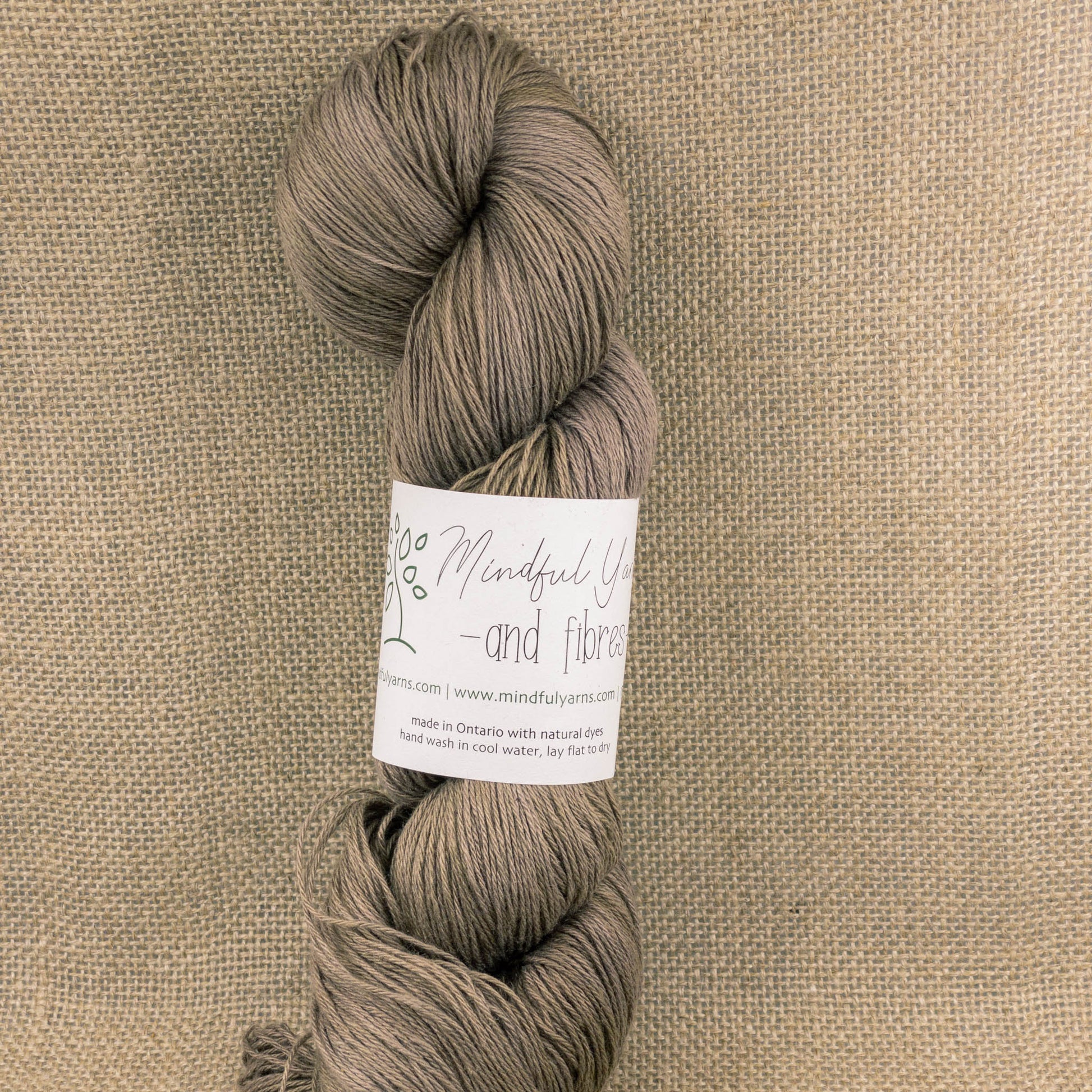 Silk Linen Fingering Weight Yarn - Mindful Yarns - Sequoia 51020