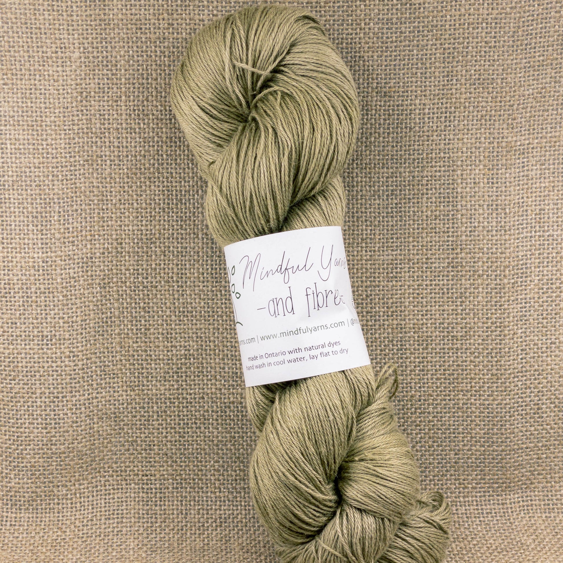 Silk Linen Fingering Weight Yarn - Mindful Yarns - Weld + iron 50729