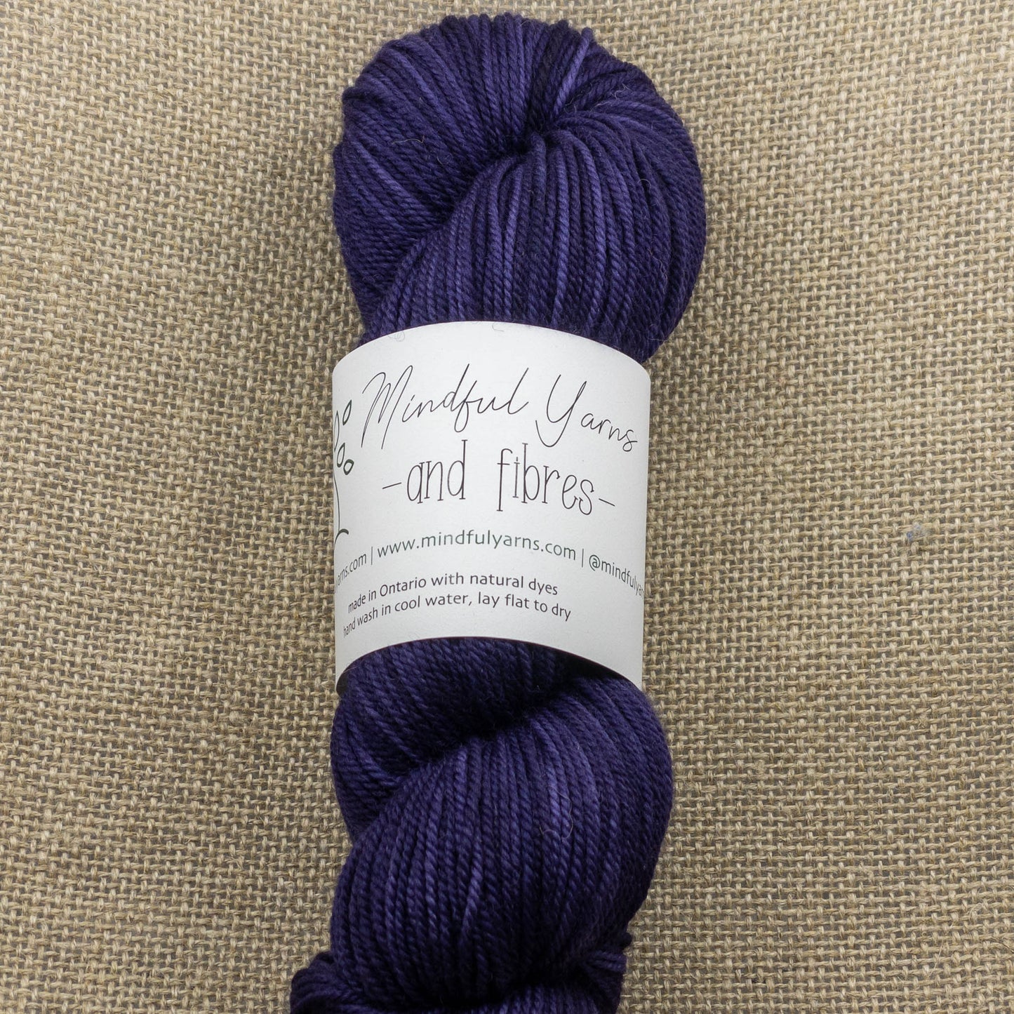 Organic Sport Weight Wool - Mindful Yarns - Logwood 10-0529