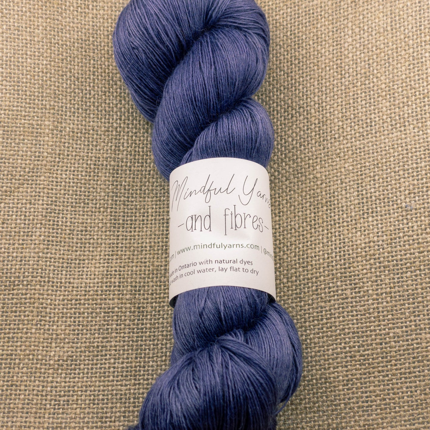 Alpaca Tencel Nylon Lace Weight Yarn - Mindful Yarns - Logwood 1-0801