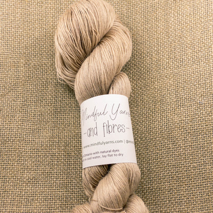 Alpaca Tencel Nylon Lace Weight Yarn - Mindful Yarns - Chestnut 5-0801
