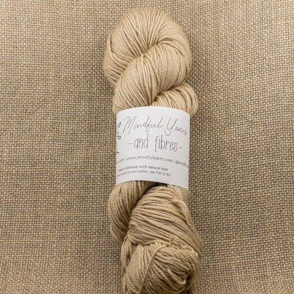 Merino Cashmere Silk Fingering Weight Yarn - Mindful Yarns - Walnut XX-0724