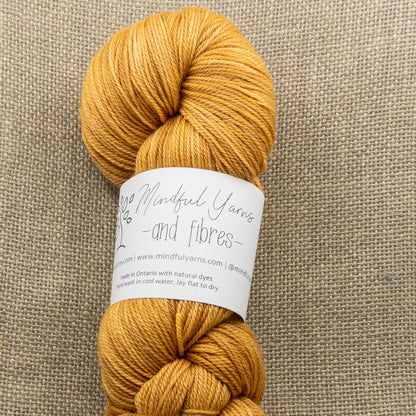 Merino Cashmere Silk Fingering Weight Yarn - Mindful Yarns - Himalayan Rhubarb X-0327