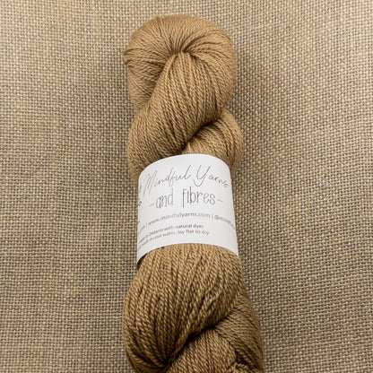 Merino Cashmere Silk Lace Weight Yarn - Mindful Yarns - Walnut X-0724