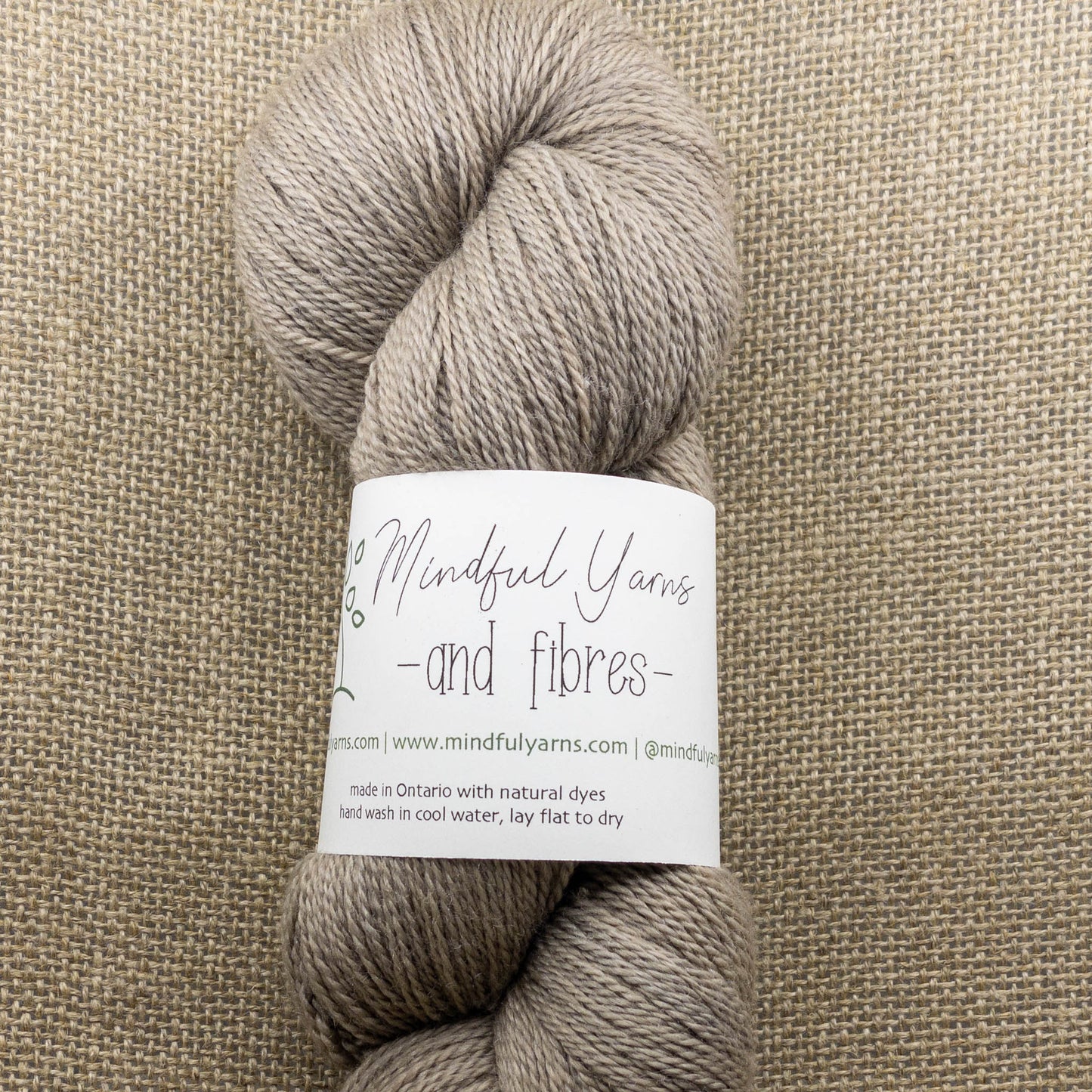 Merino Cashmere Silk Lace Weight Yarn - Mindful Yarns - Fustic + iron
