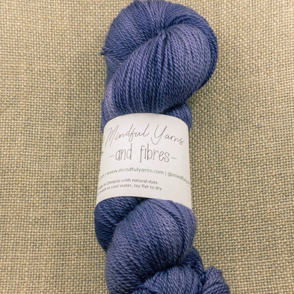 Merino Cashmere Silk Lace Weight Yarn - Mindful Yarns - Logwood 1.8-0717