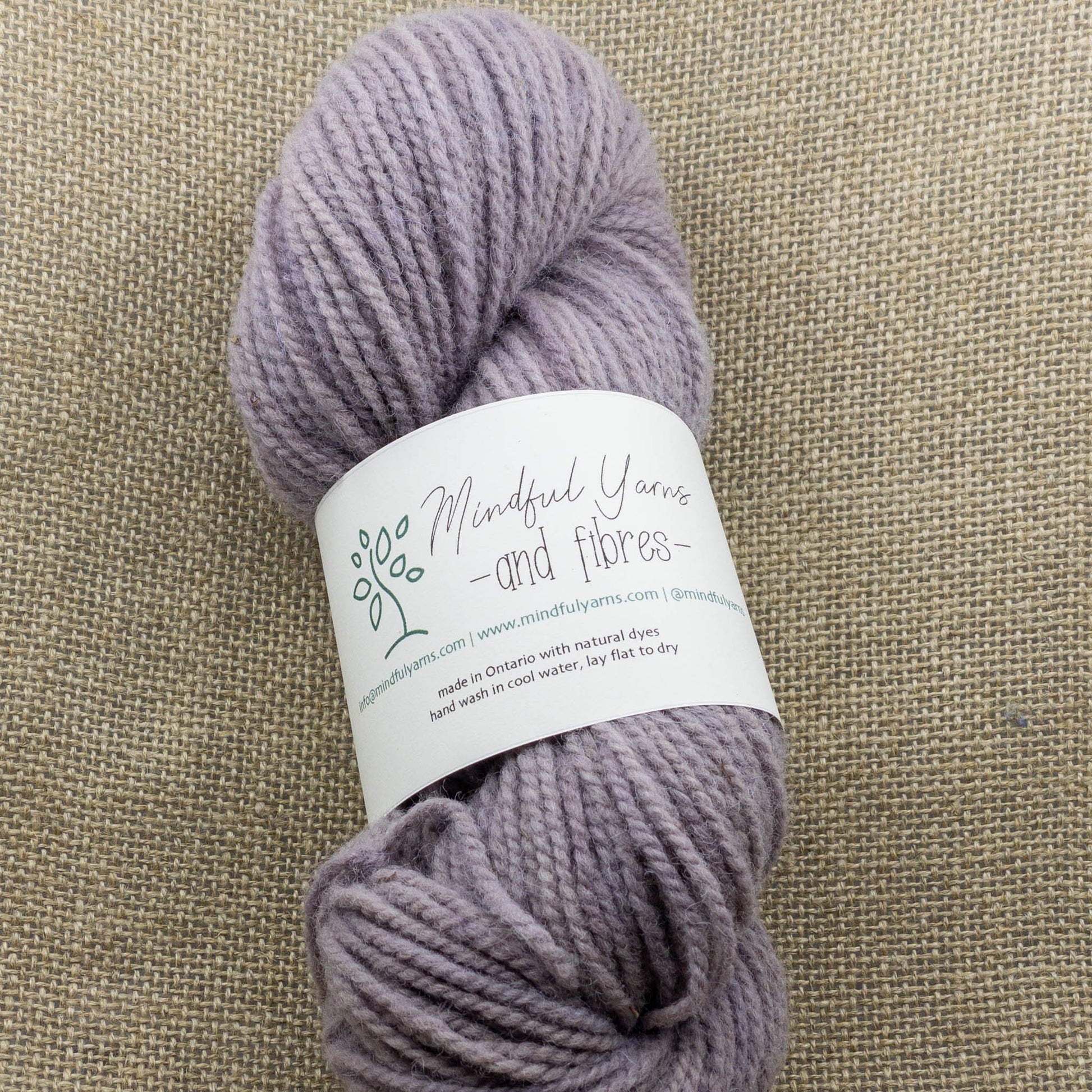 Ontario Dorset Wool - worsted weight - Mindful Yarns - Sequoia + logwood 0410