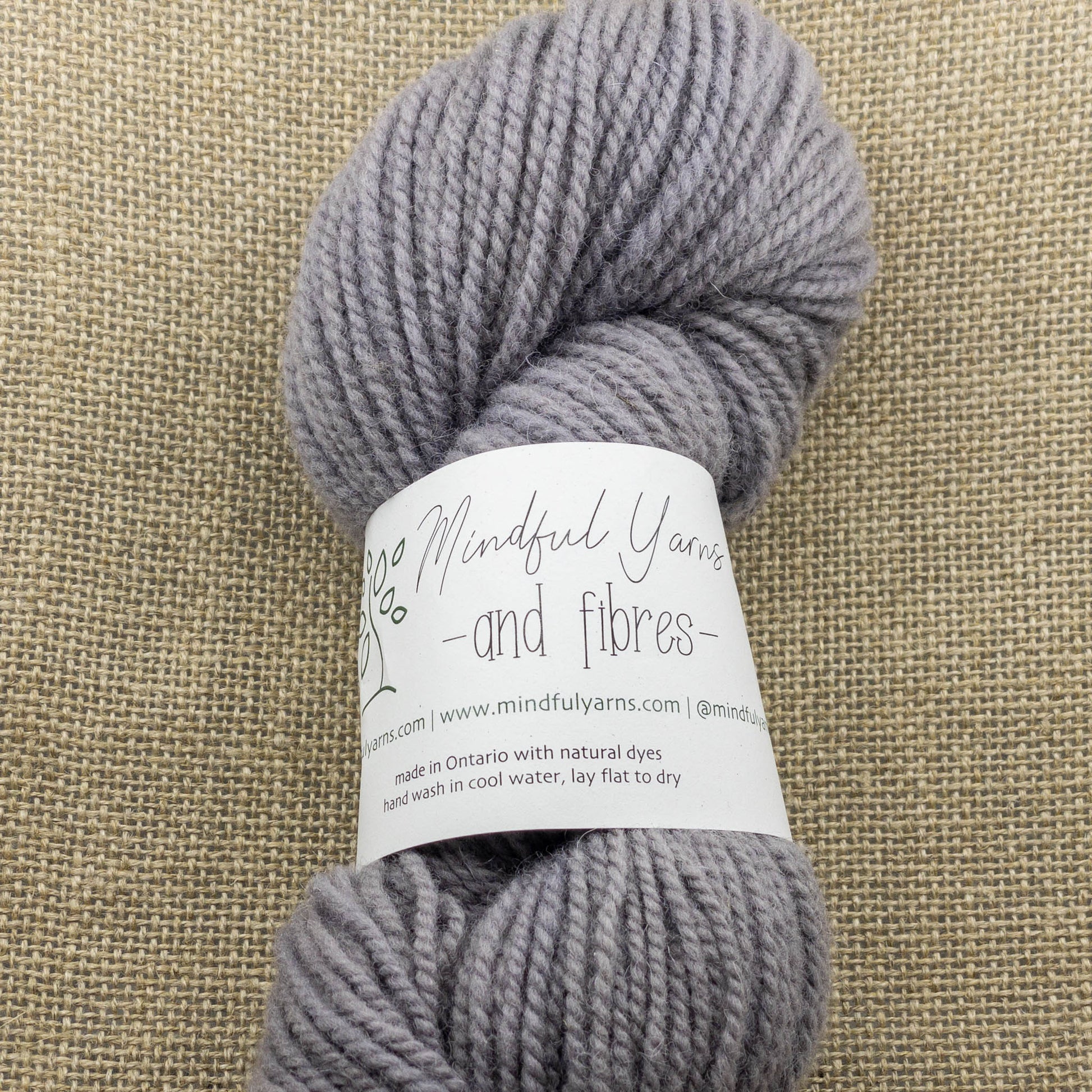 Ontario Dorset Wool - worsted weight - Mindful Yarns - Logwood medium + iron