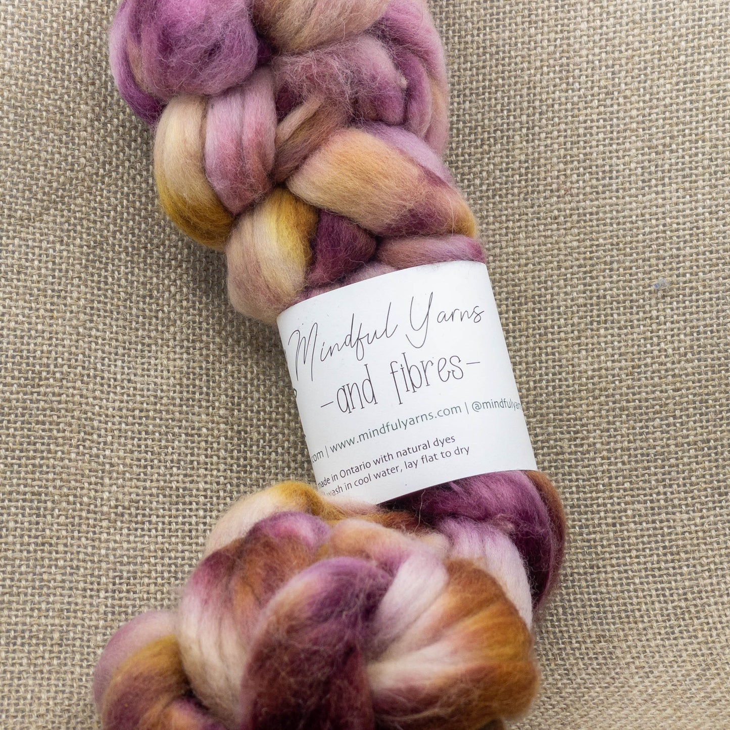 Organic Fibre - Mindful Yarns - Lac and fustic