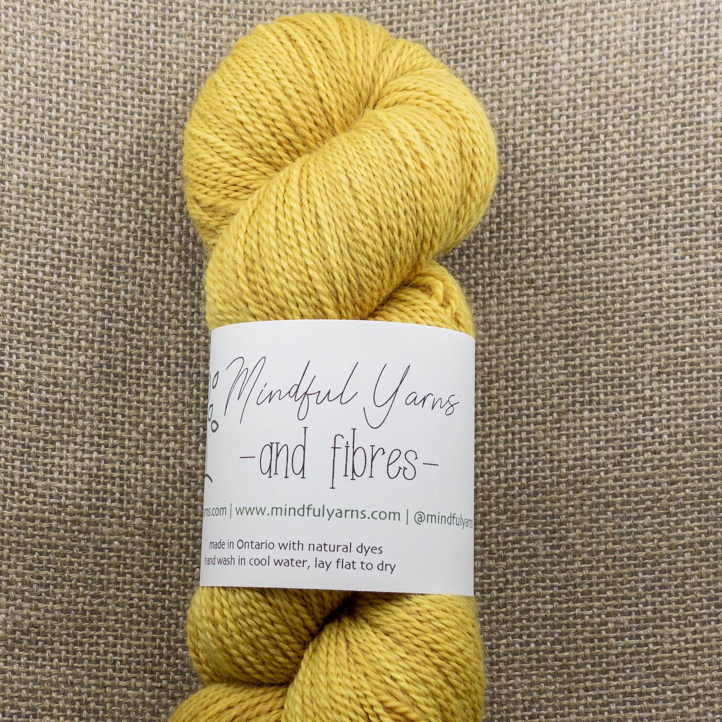 Organic Fingering Weight Wool - Mindful Yarns - Fustic