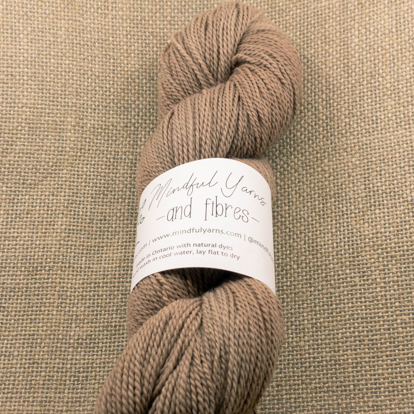 Organic Fingering Weight Wool - Mindful Yarns - Chestnut + sequoia 5X-0815