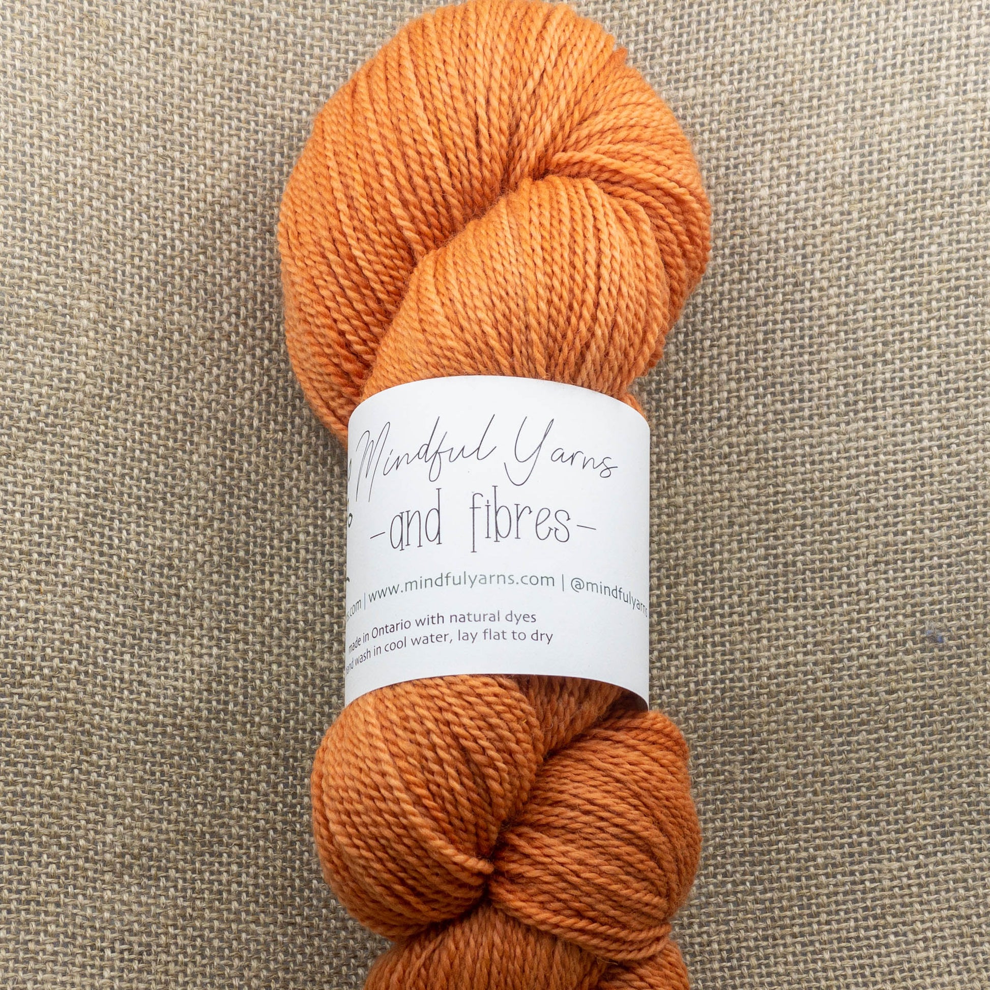 Organic Fingering Weight Wool - Mindful Yarns - Madder + Marigold 0410