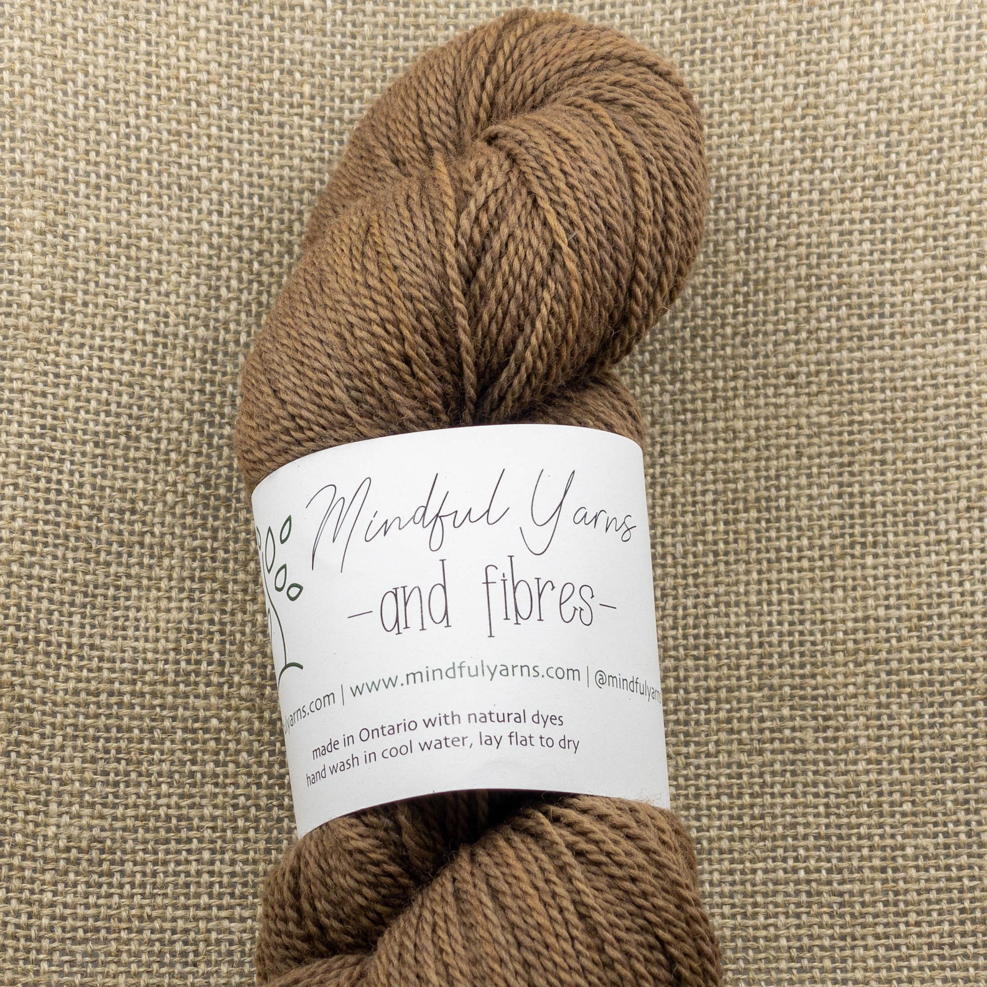 Organic Fingering Weight Wool - Mindful Yarns - Cochineal, madder, himalayan rhubarb + iron