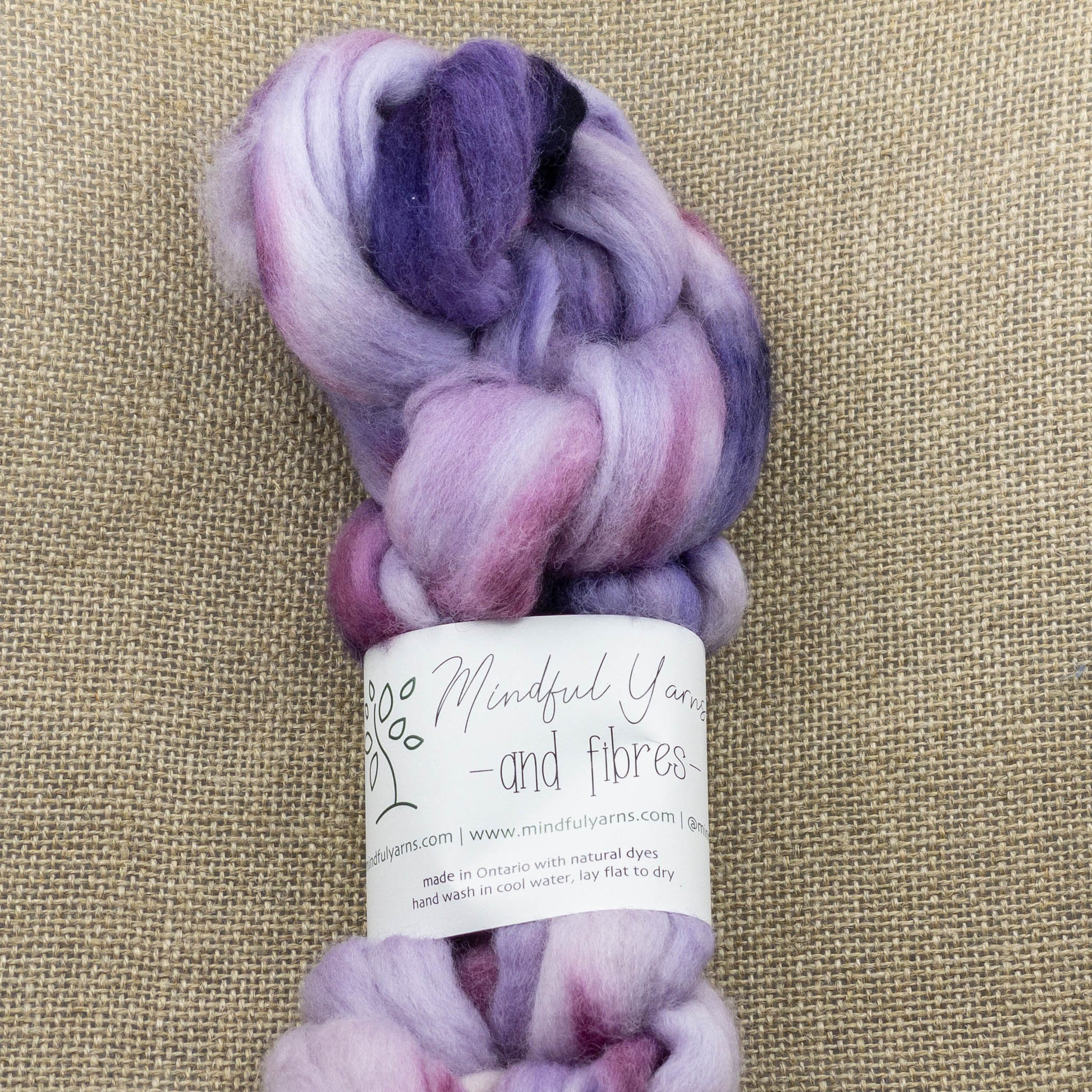 Organic Fibre - Mindful Yarns - Lac and logwood