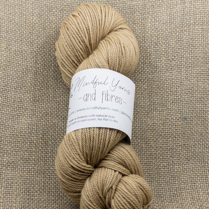 Organic Sport Weight Wool - Mindful Yarns - Walnut X-0403