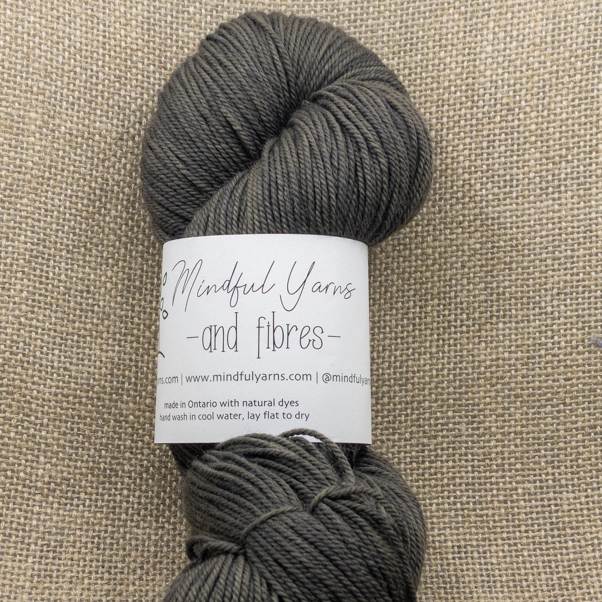 Organic Sport Weight Wool - Mindful Yarns - Myrobalan + iron 20-0403