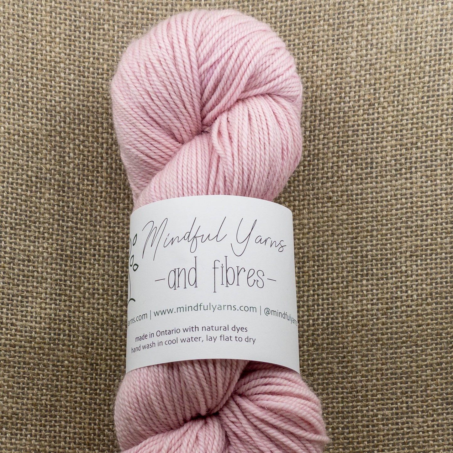 Organic Sport Weight Wool - Mindful Yarns - Cochineal light