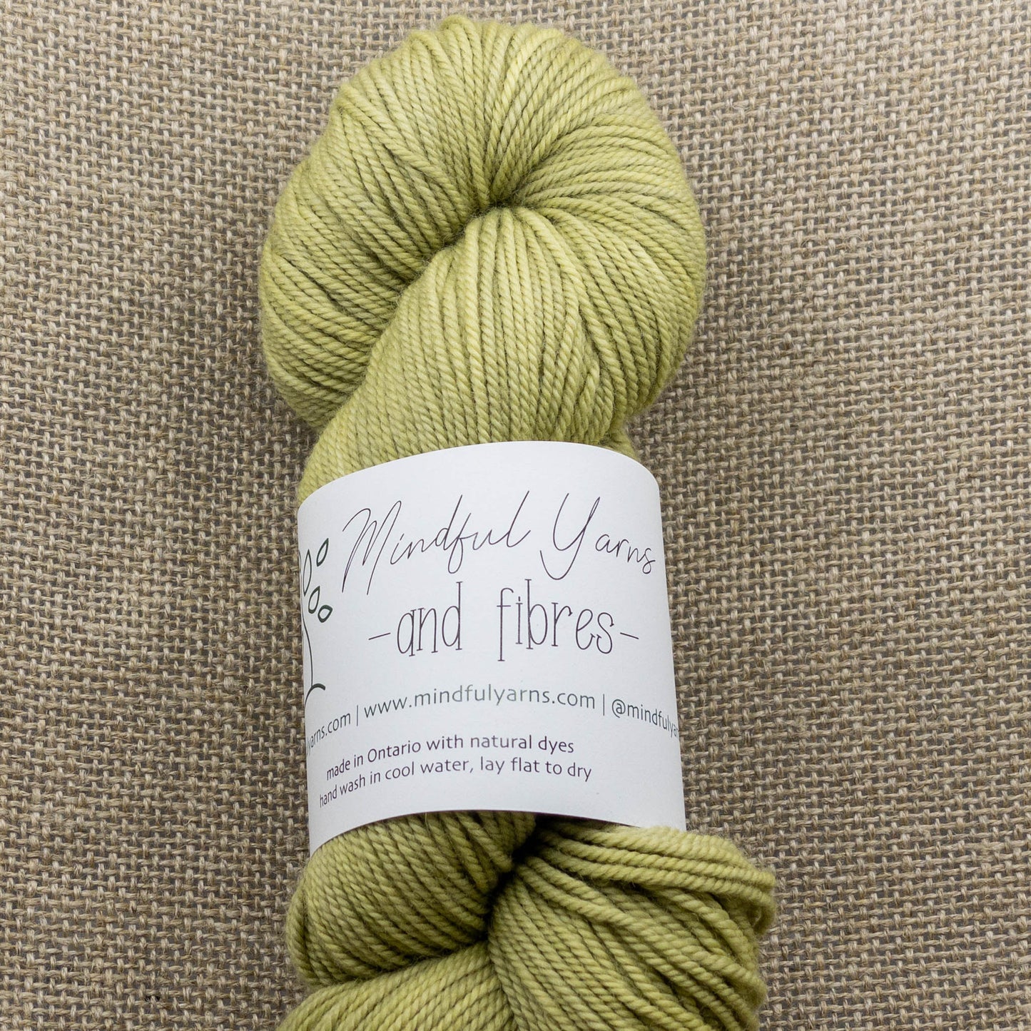 Organic Sport Weight Wool - Mindful Yarns - Goldenrod medium + iron