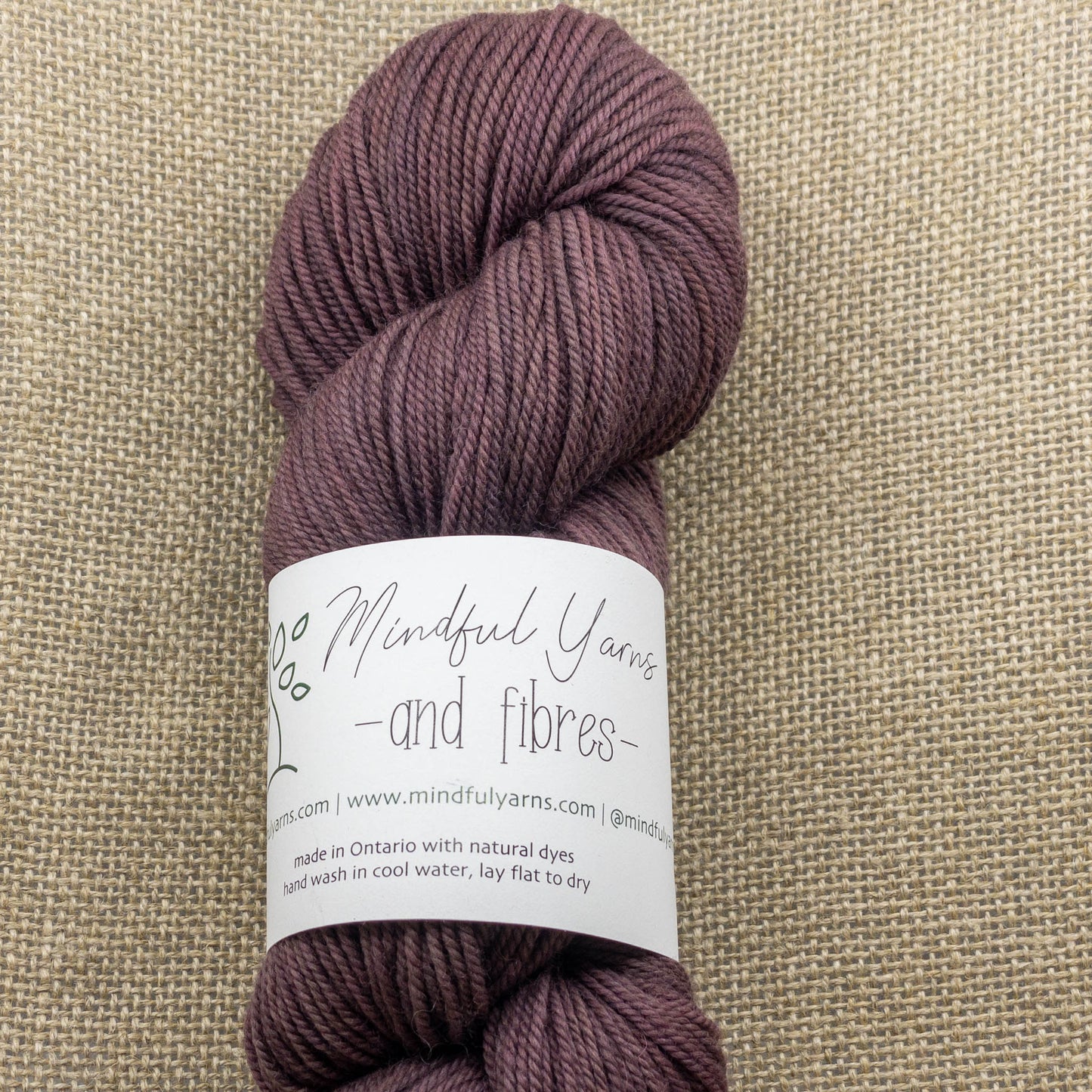 Organic Sport Weight Wool - Mindful Yarns - Sappanwood + iron 30-0315