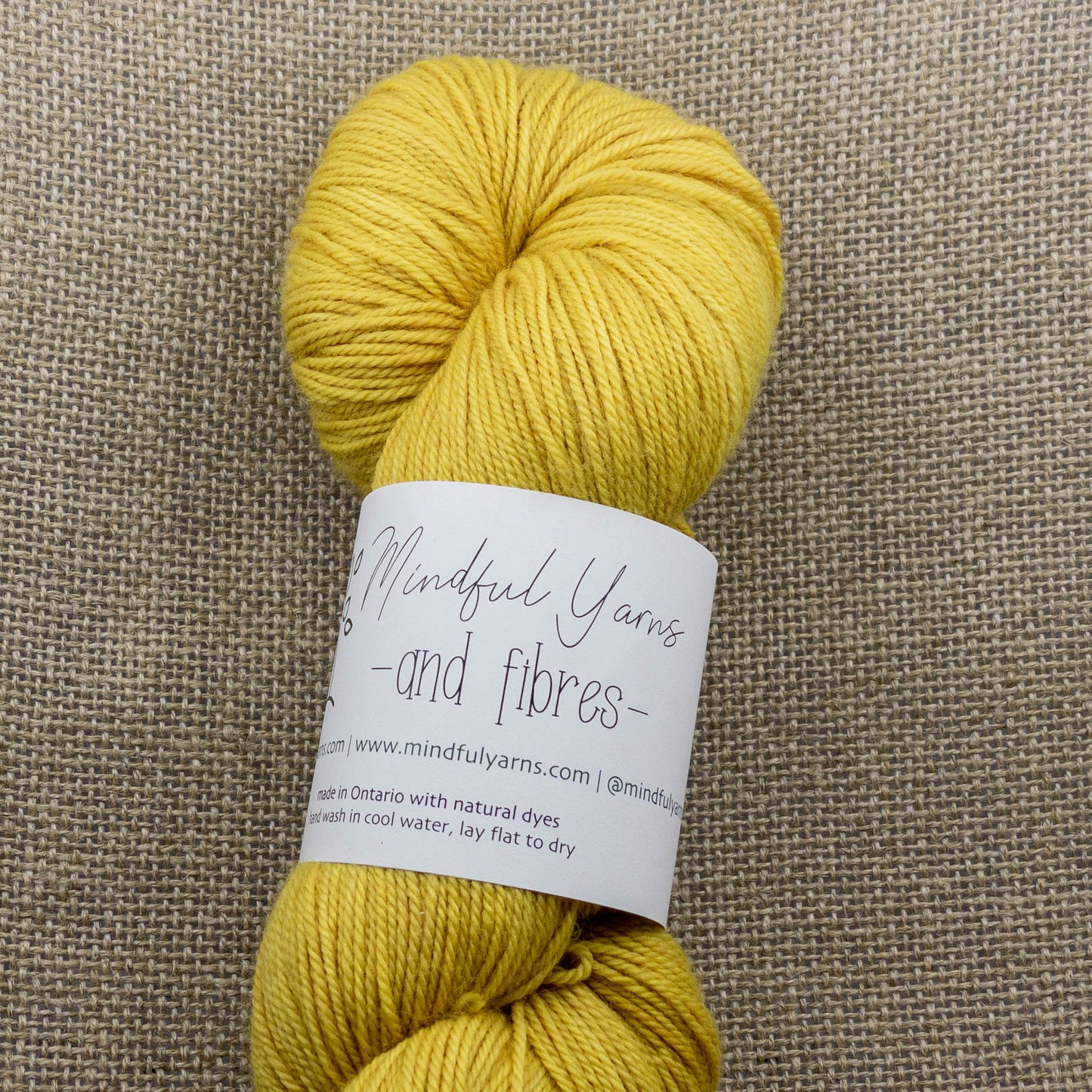 Organic Superwash Sock Yarn - Mindful Yarns - Fustic