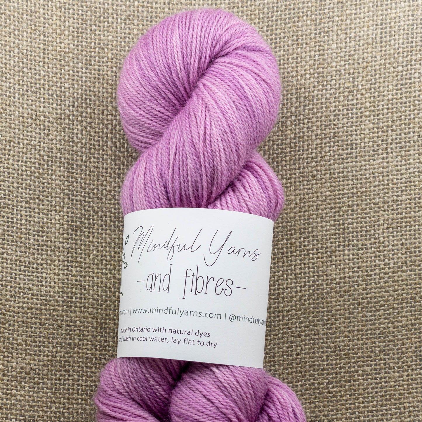 Organic Superwash Sock Yarn - Mindful Yarns - Cochineal medium