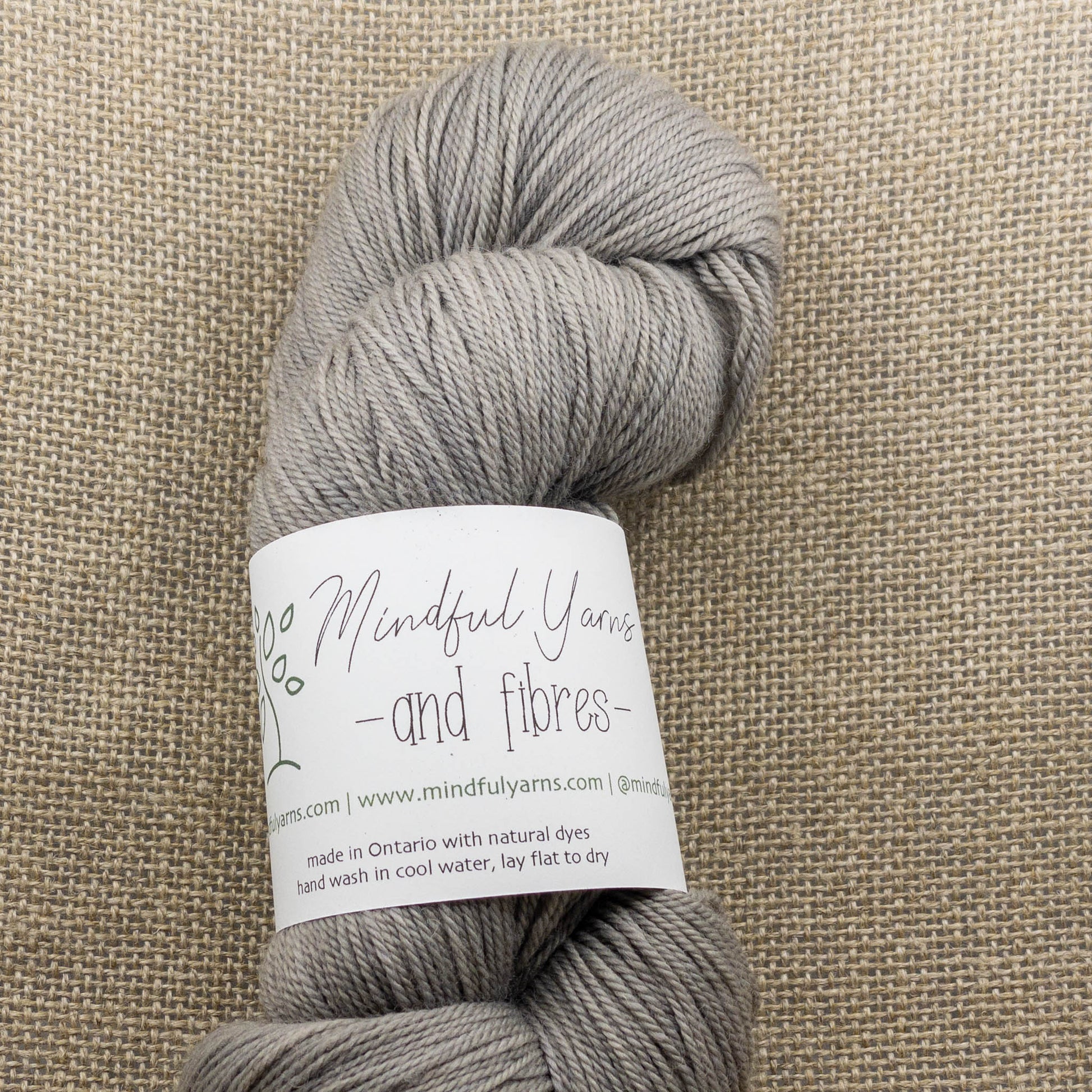 Organic Superwash Sock Yarn - Mindful Yarns - Fustic medium + iron