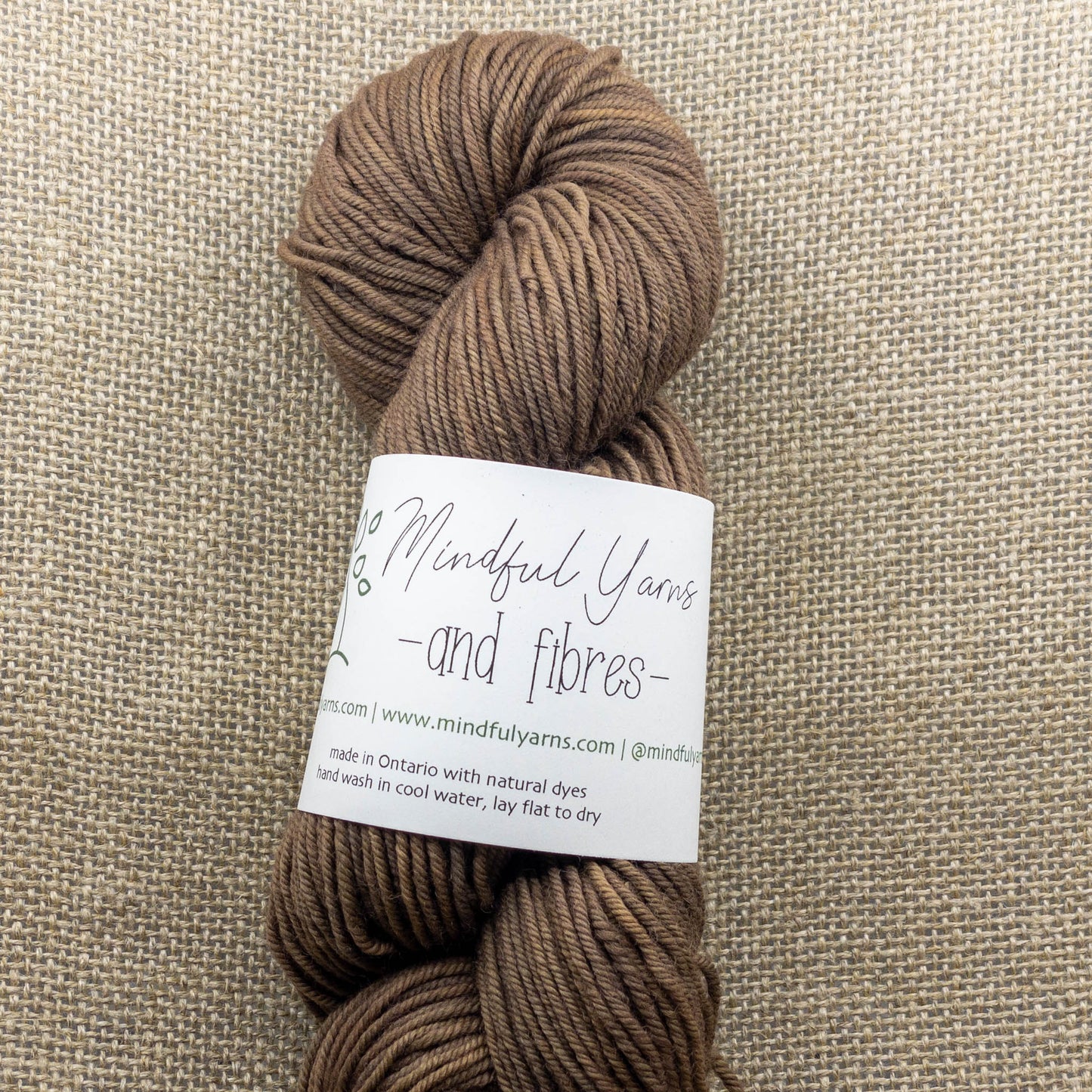 Organic Worsted Weight Wool - Mindful Yarns - Cochineal, madder, Himalayan rhubarb + iron