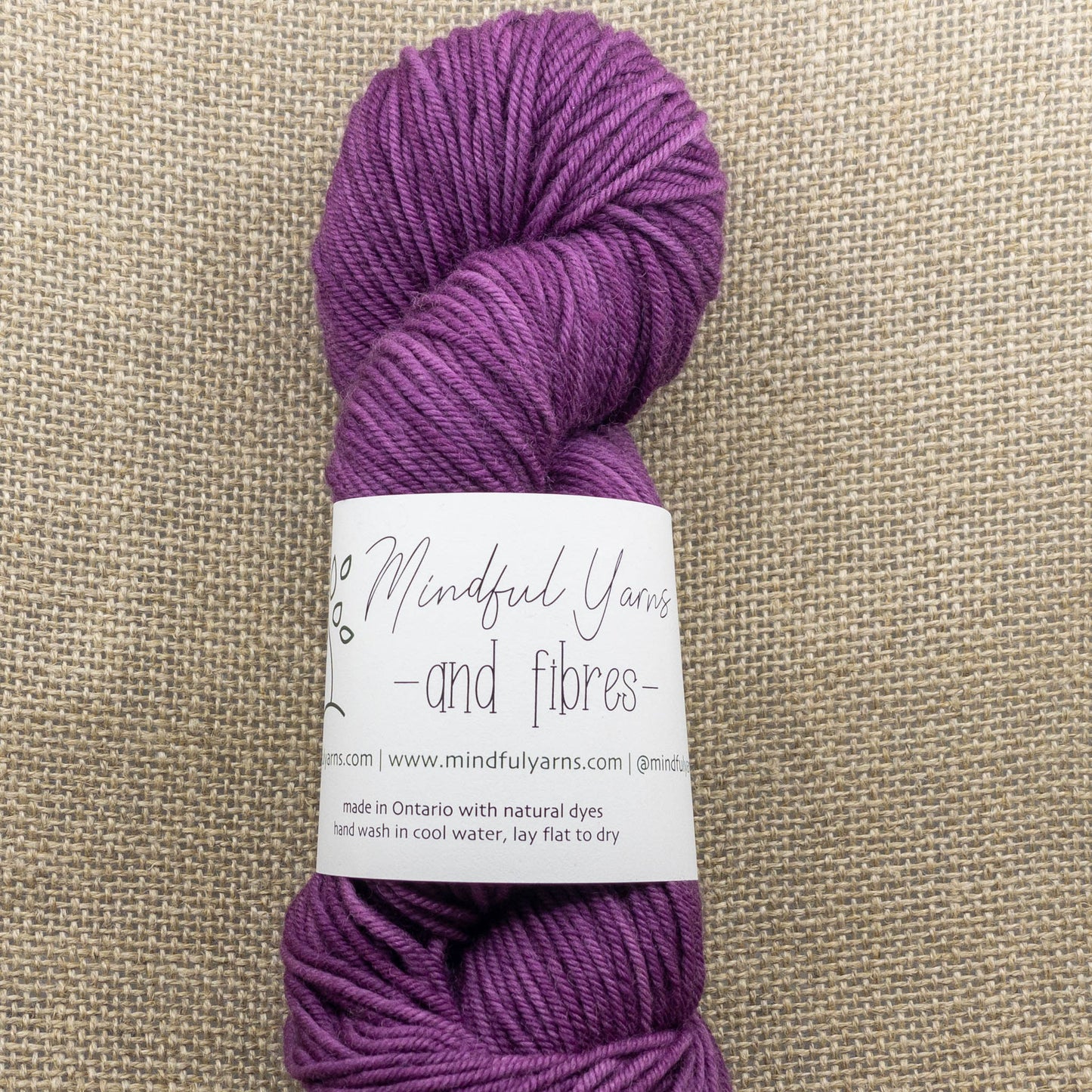 Organic Worsted Weight Wool - Mindful Yarns - Cochineal dark