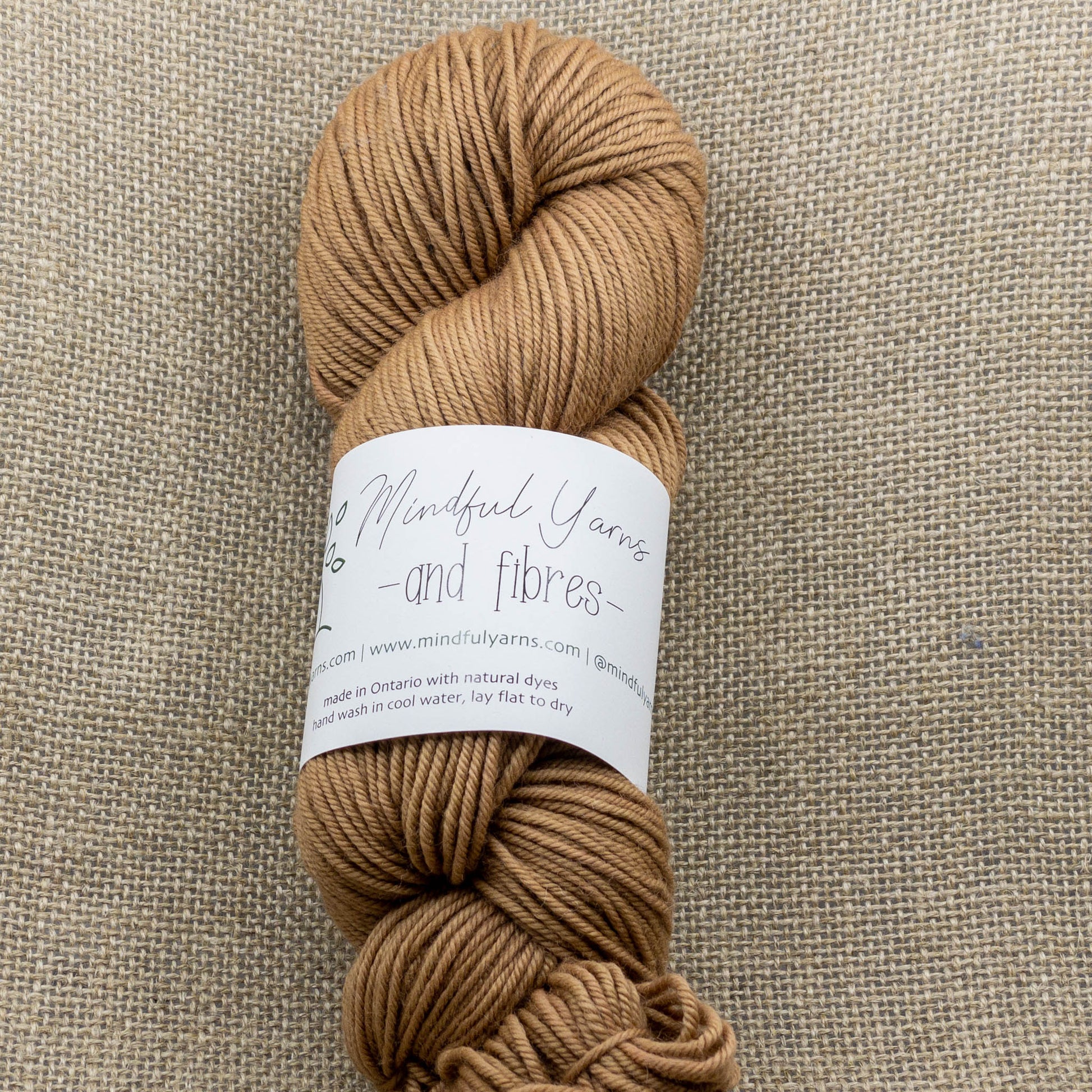 Organic Worsted Weight Wool - Mindful Yarns - Walnut 40-0403