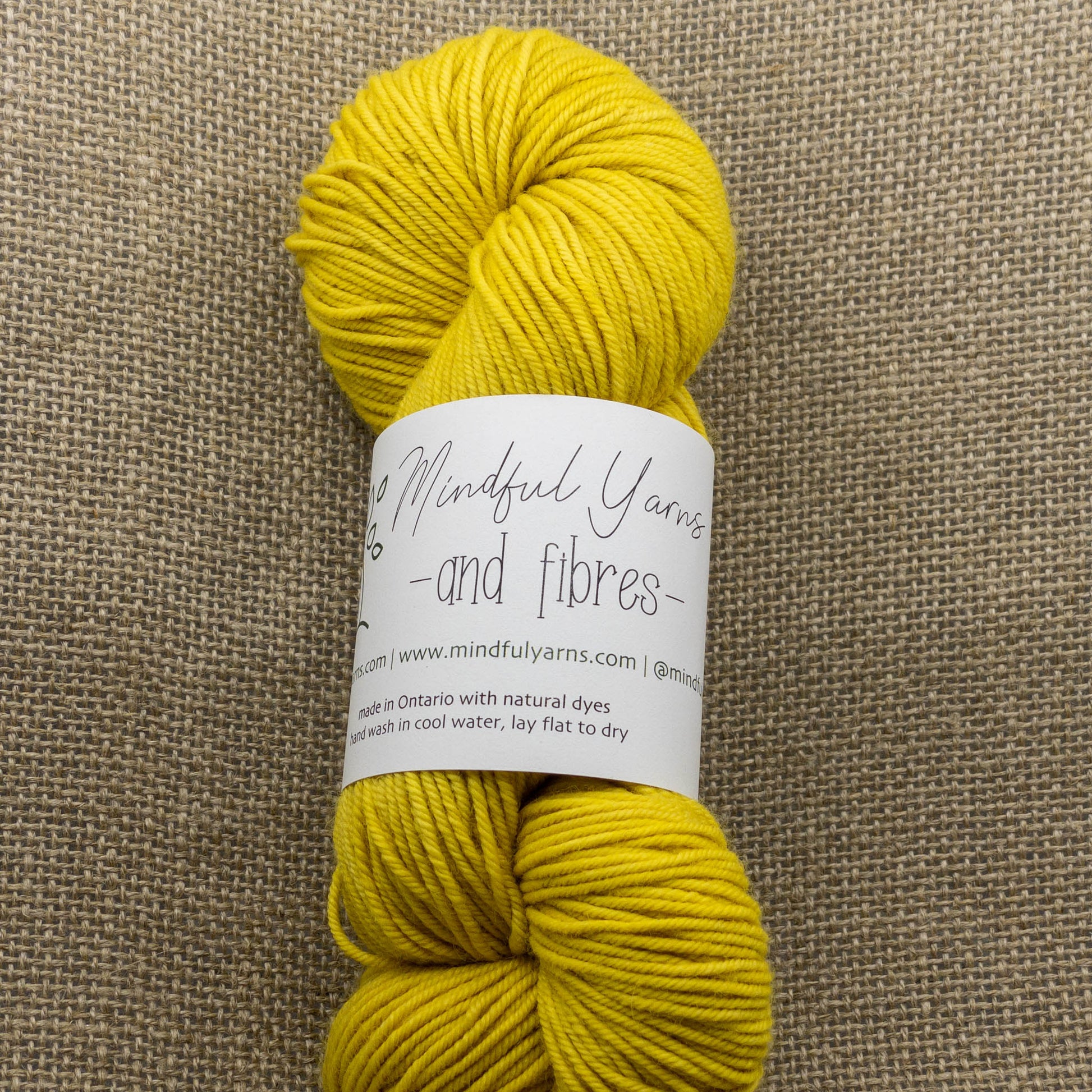 Organic Worsted Weight Wool - Mindful Yarns - Goldenrod dark