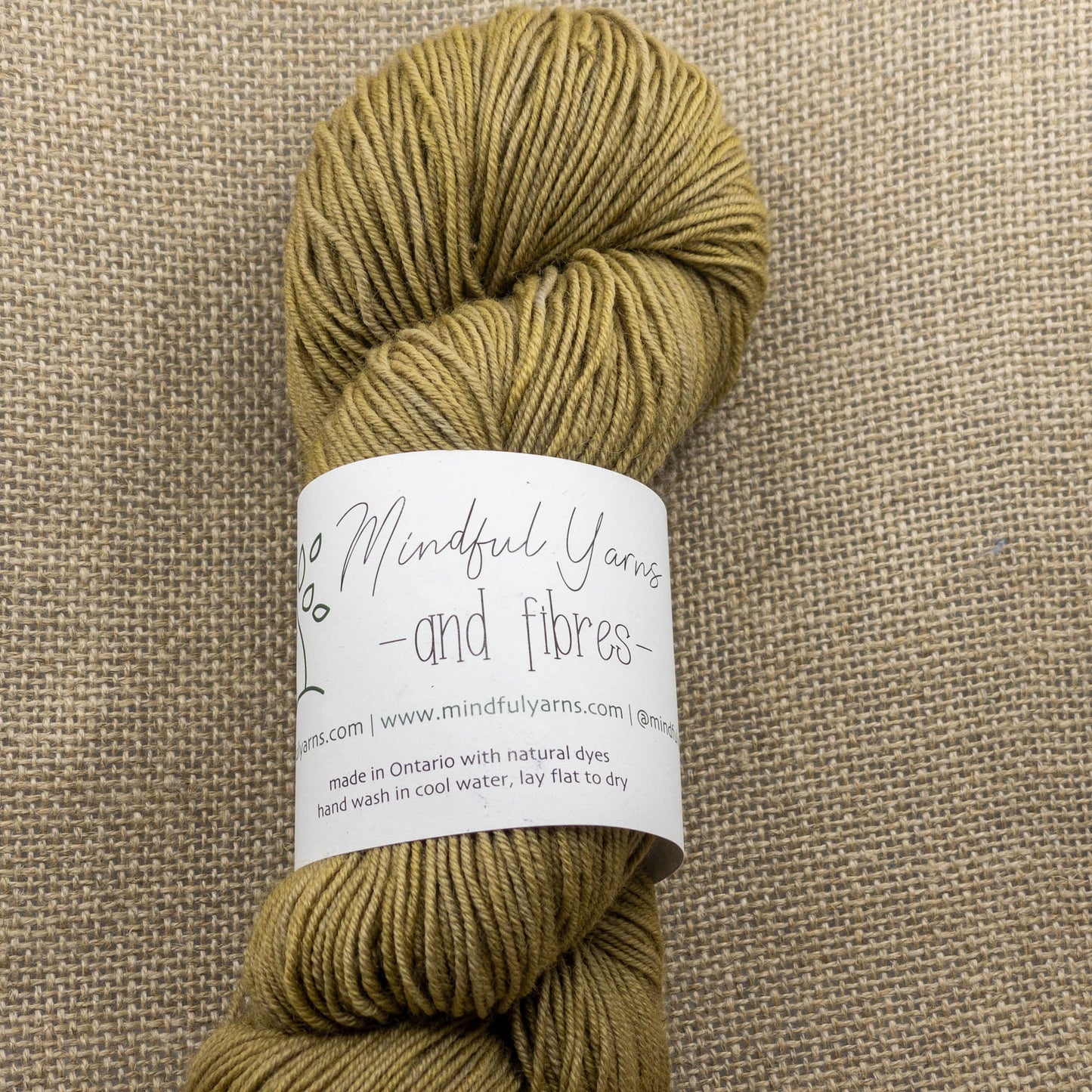 Superwash Sport Weight Wool - Mindful Yarns - Marigold + iron X-0315